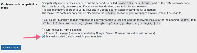 Google Tag Manager Codificado manualmente