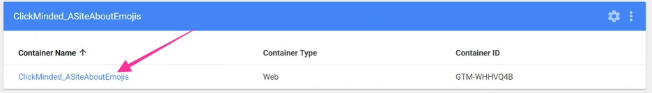 Contenedor Google Tag Manager