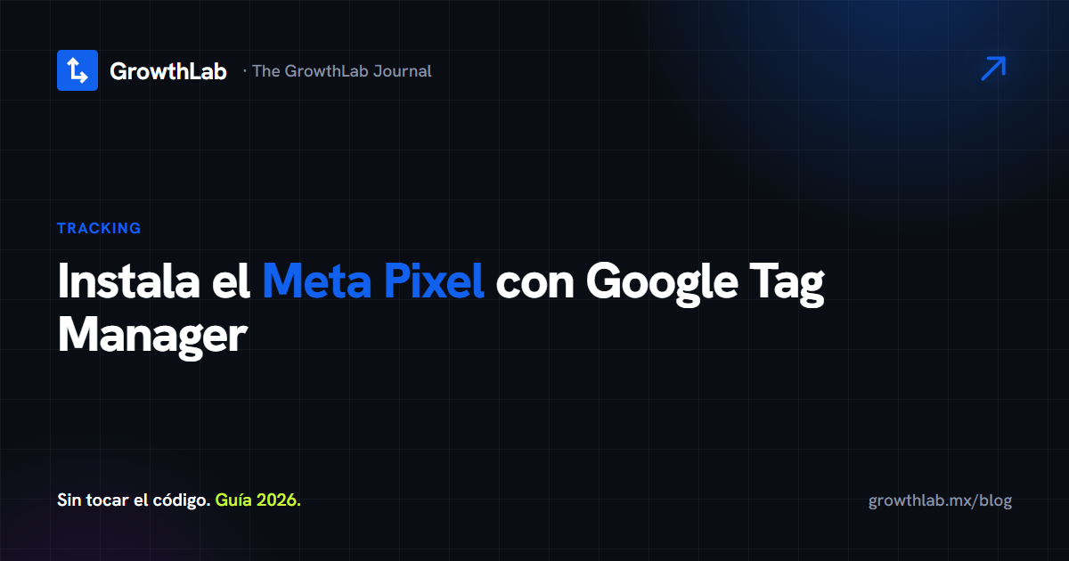 Cómo instalar el Meta Pixel con Google Tag Manager