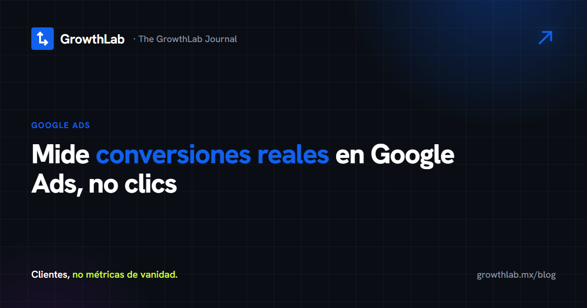 Cómo medir conversiones reales en Google Ads